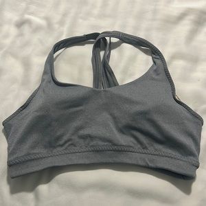 Athleta Grey sports bra size M